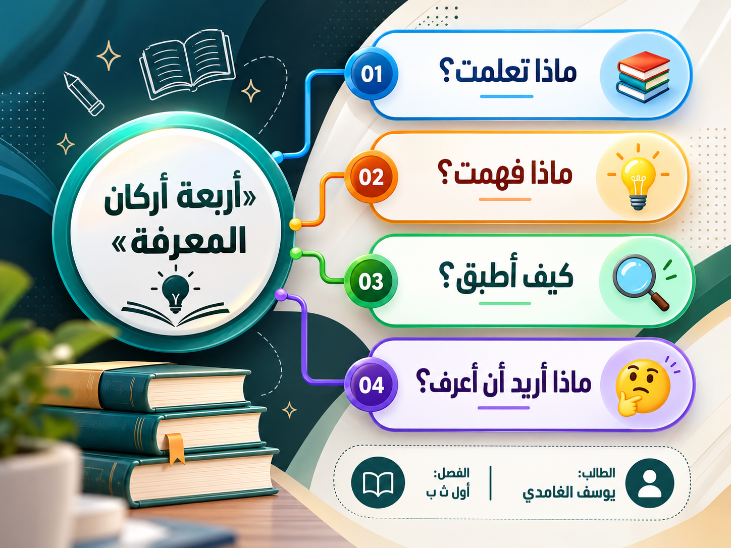 خريطة تعليمية من أعمال الطلاب